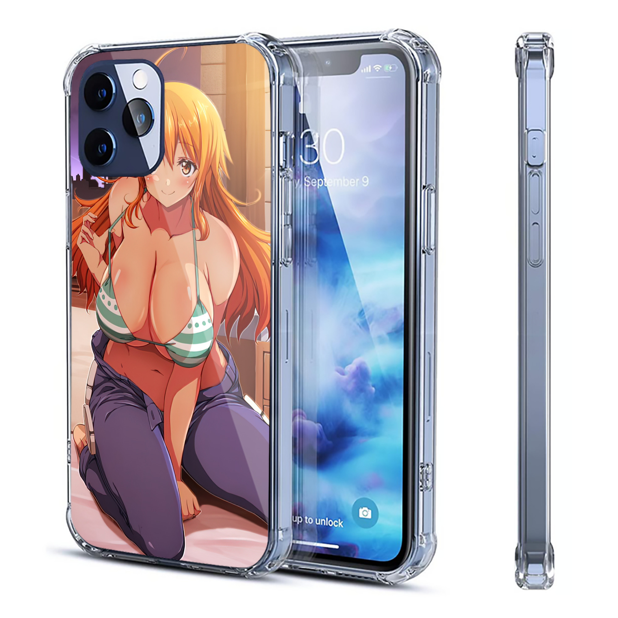 （画像用） ワンピース ONE PIECE 【iPhone 12シリーズ対応】透明スマホケース（クリアソフトケース）